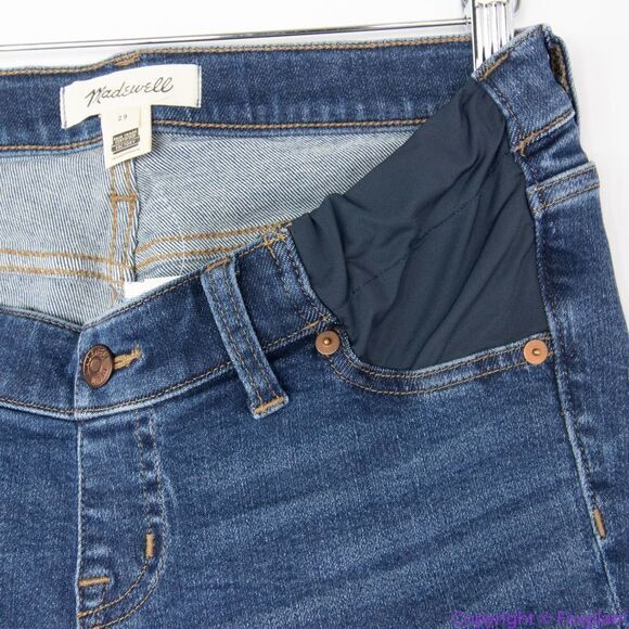 NEW Madewell Maternity Side-Panel Skinny Jeans‎ in Wendover Wash, 29 - Picture 11 of 15